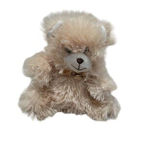 Greenbrier Teddy Bear 9 inch Plush Brown Fuzzy Bow Stuffed Animal Toy